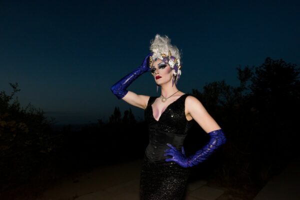 Performer dressed as Ursula from "The Little Mermaid"