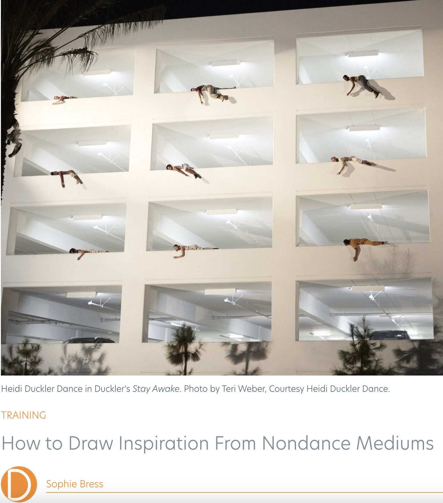 Heidi Duckler Shares How She Draws Inspiration from Nondance Mediums with Dance Magazine